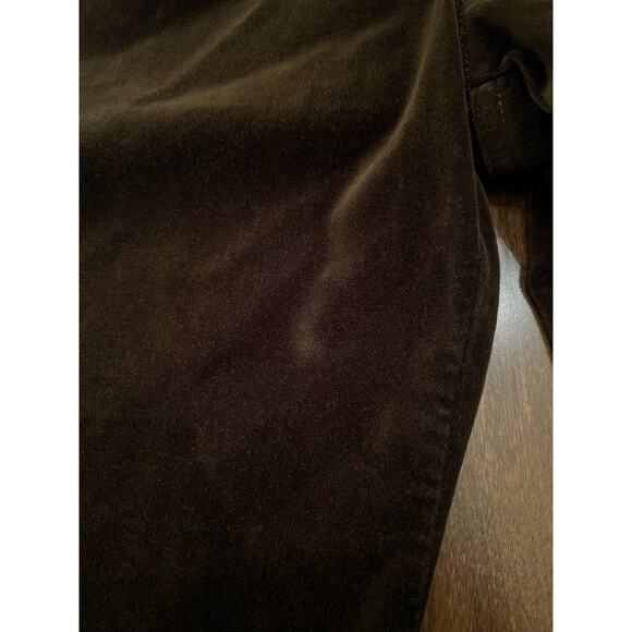 J. Jill Women's Brown Velvet Straight Leg Casual Pants Size 10 Petite Workwear - Picture 5 of 14